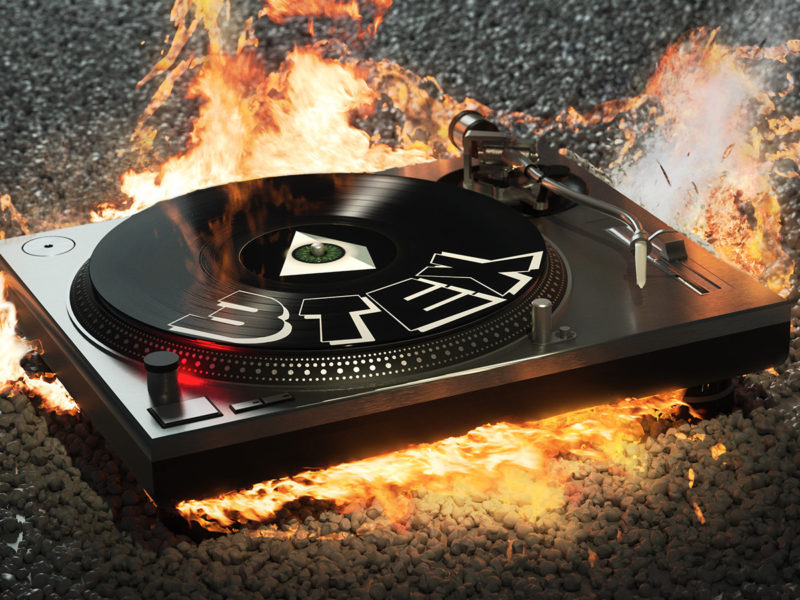 record player burning smell