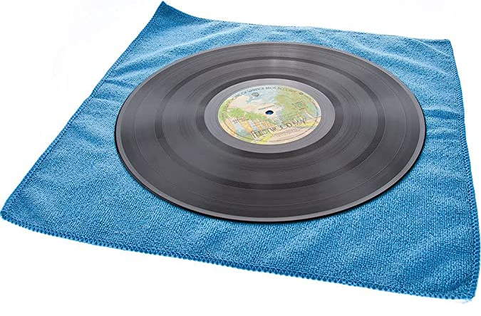 dry a vinyl record that is wet
